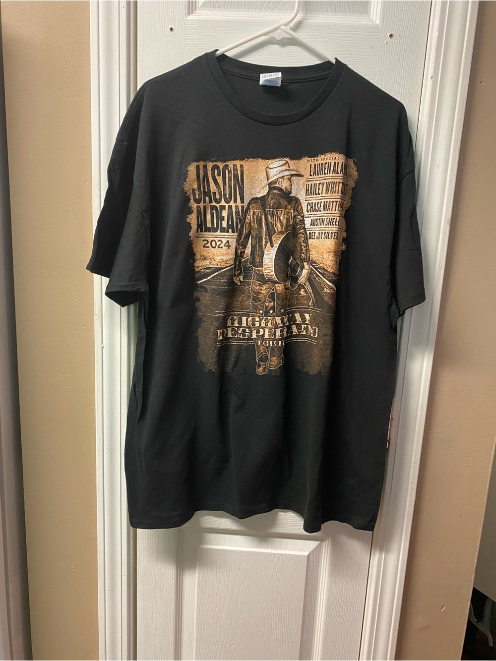 Jason Aldean Black Tour Graphic Tee - 2024 Highway Desperado
